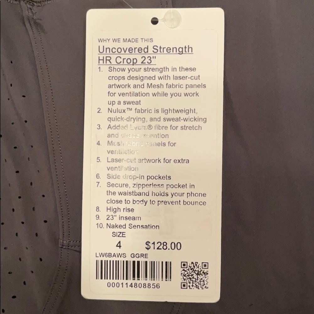 Lululemon Uncovered Strength HR Crop Leggings - Picture 10 of 13